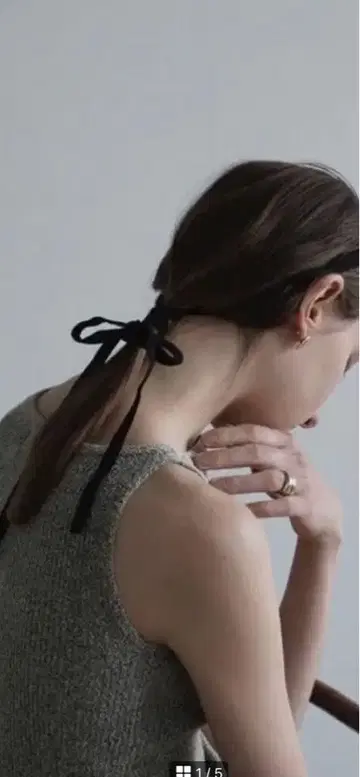 CLANE 리본 머리띠