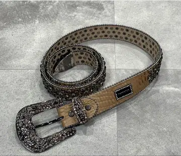 빈티지 스터드 벨트