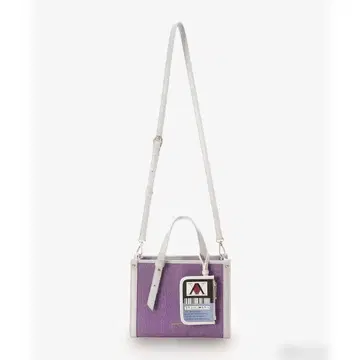 보라색 핸드백 번개 디자인
