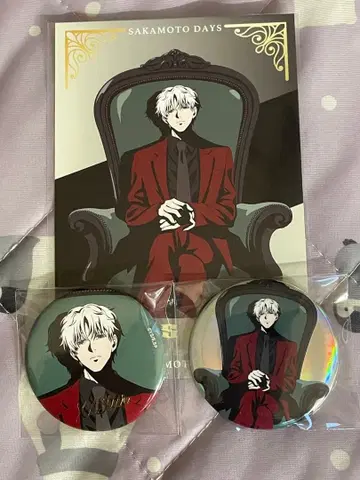 사카모토 데이즈 슬러 애니플라자 Chair 캔뱃지 특전 오로라 캔뱃지