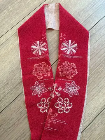 자수 장식용 깃 눈꽃송이 리버서블