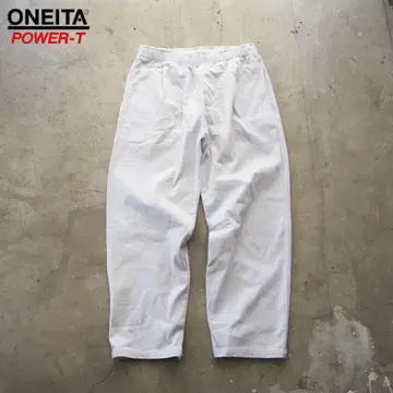 ONEITA(오니타) POWER-T 화이트 와이드 팬츠