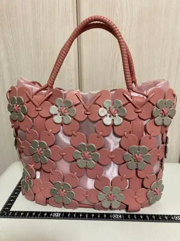 보나포르투나 꽃무늬 핑크 카고백