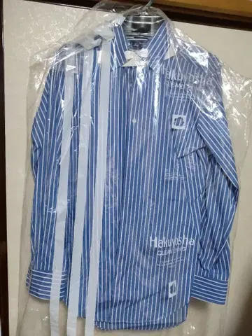 가마쿠라 셔츠 블루 화이트 스트라이프
