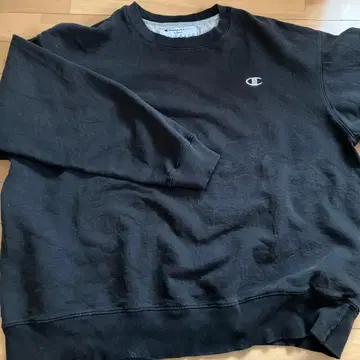 90s USA L 블랙 Champion 리버스 위브 맨투맨