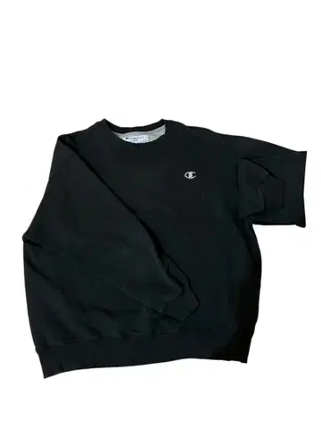 90s USA L 블랙 Champion 맨투맨