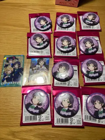 러브 라이브 아토레 캔뱃지 토죠 노조미 11 오로라 스티커 클리어 카드