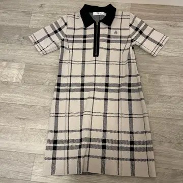 Her lip to 체크 무늬 니트 원피스