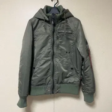 [ ALPHA INDUSTRIES ] 밀리터리 자켓 올리브 그린 M