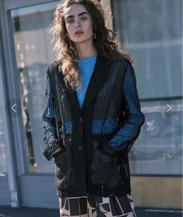 [ 완판템 ] MAISON SPECIAL 스퀘어 메쉬 레이스 자켓