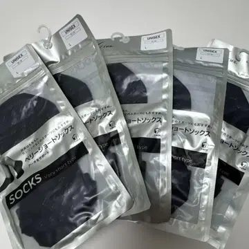 와코루 베리 숏 삭스 UNISEX 26-28cm 5족 세트