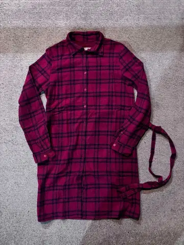LACOSTE checked shirt dress y2k grunge