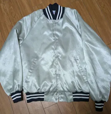 90s 새틴 바시티 자켓