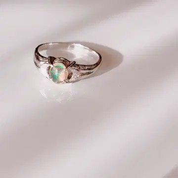빈티지 오팔 실버 반지 15호