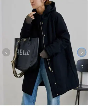 프레임워크 울 후드 부착 코트