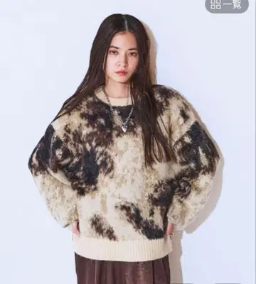 JEANASIS 애니멀 라이크 패턴 풀오버