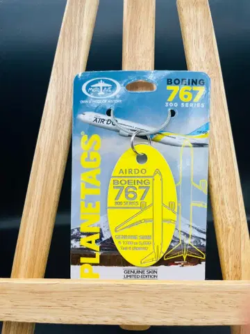 PLANETAGS B767 AIRDO Yellow 기체 재생 키링