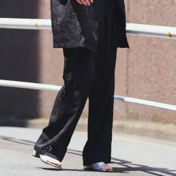 VACANCY SETUP 빈티지 레이스 스트레이트 라인 팬츠