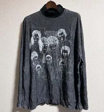 I'm here 23aw 워셔 티셔츠 주름 가공 롱티