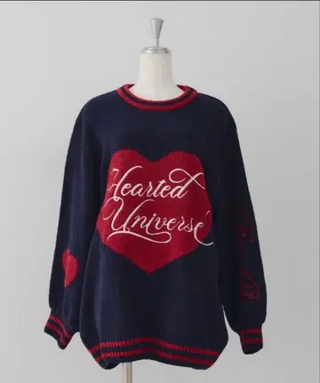 nice claup 몰 하트 빅 니트