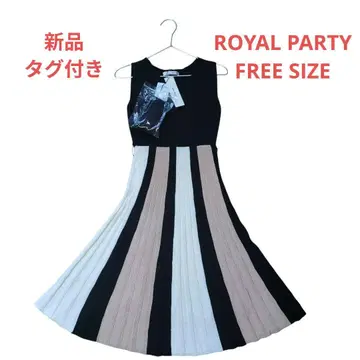 [ 새상품 ] ROYAL PARTY 로얄 파티 니트 원피스 블랙