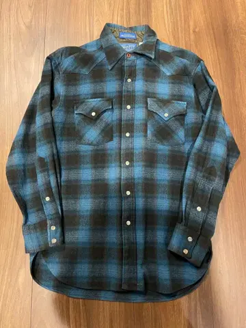 PENDLETON 90s 빈티지 옴브레 웨스턴 셔츠 염색 가공