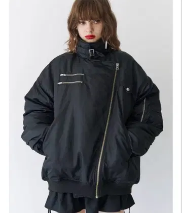 [ 완판템 ] jouetie 라이더 MA-1 자켓 2WAY 블랙