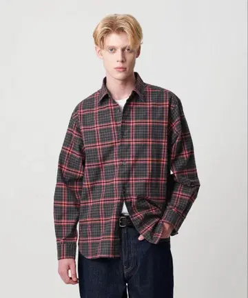 뷰티 앤 유스 유나이티드 애로우즈 체크 플란넬 셔츠