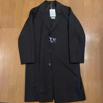 UNIQLO U 울 블렌드 체스터 코트 다크 브라운 S