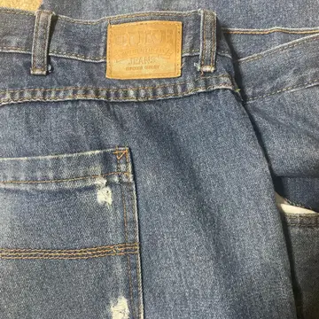 PLUKY 데미지 가공 스트레이트 데님