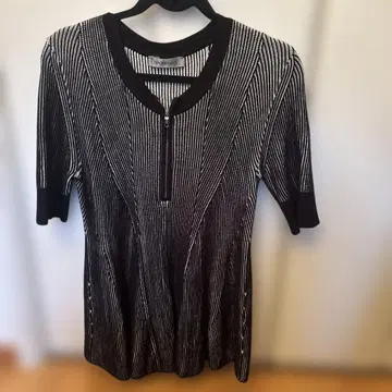 SPORTMAX 스트라이프 반팔 니트