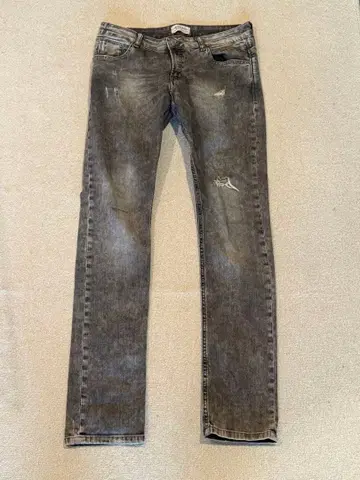 Zara 데미지 데님 블랙, 다크 그레이 계열 w32