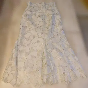 SNIDEL 화이트 레이스 롱 스커트 사이즈 2