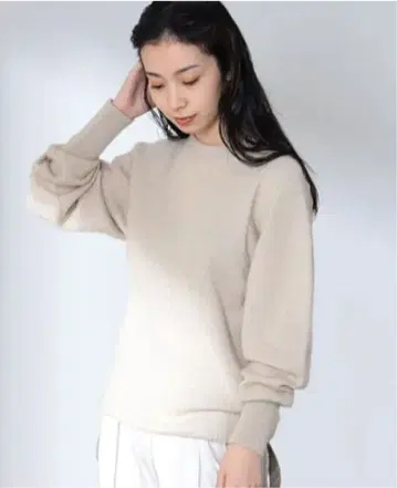 AK+1 / 실크 모헤어 니트 풀오버