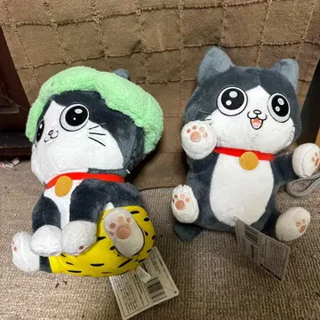 고양이로 환생한 아저씨 봉제 인형 전 2종 굴러다니는 BIG 봉제 인형