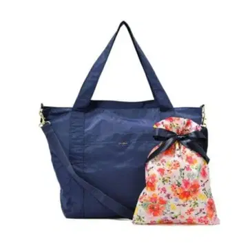 Francfranc 보스턴 백 꽃무늬 파우치 포함