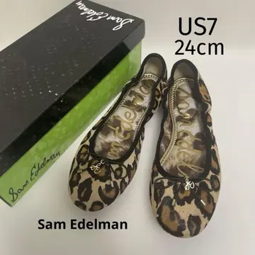[ 미사용품 ] Sam Edelman 레오파드 무늬 발레 슈즈 US 7