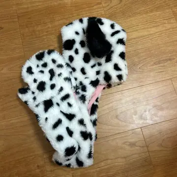 101마리 강아지 퍼 캡 팬 머플러