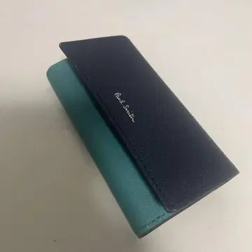 Paul Smith 가죽 키케이스 네이비/터콰이즈