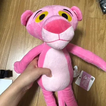 핑크 팬서 봉제 인형 약 30cm