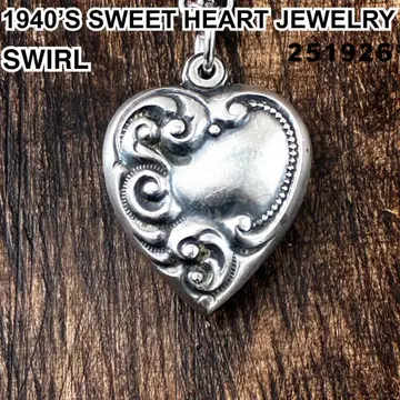 스위트하트 주얼리 SWIRL 소용돌이 실버 빈티지 목걸이