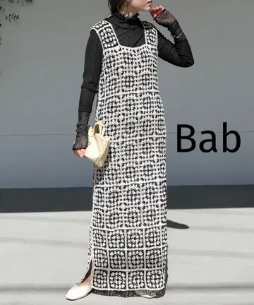 [ Bab ] 크로셰 롱 원피스