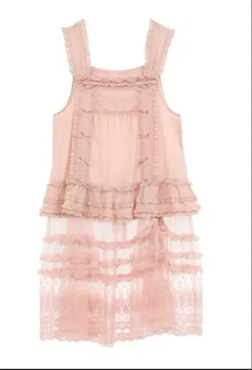 핑크하우스 핑크 레이스 페치 스커트 택 포함 새상품