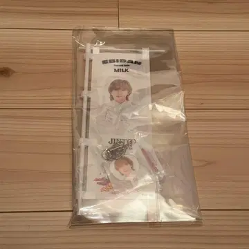 EBiDAN M!LK 요시다 진토 등신대 부채 참 키링 세트