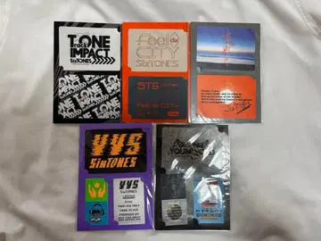 SixTONES 투어 스티커 5개 세트