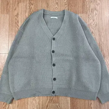 와이드 소매 니트 가디건 RUUBON M 사이즈 그레이