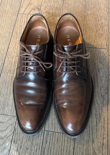 REGAL 브라운 레이스업 비즈니스 슈즈