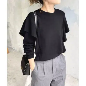 스픽 앤 스팬 워셔블 울 프릴 니트 풀오버