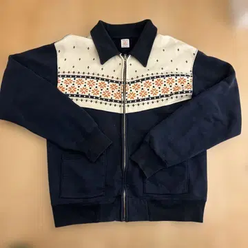 집업 트레이닝복 네이비/크림