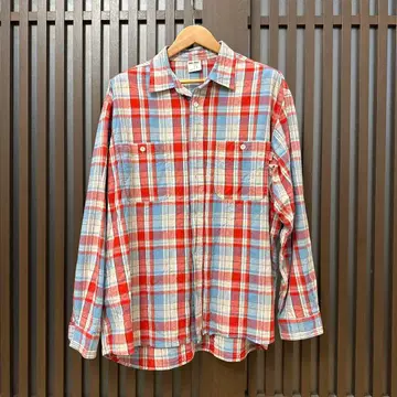 BIG MAC 긴팔 셔츠 L 사이즈 빨파 체크